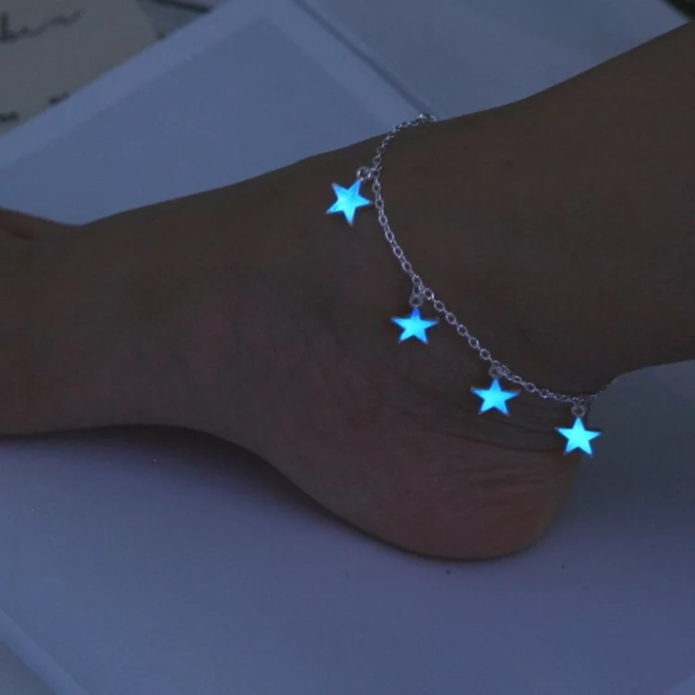 Star Glow In The Dark Anklet